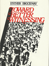 Toward Better Witnessing – Esther Brockway – 083090123X