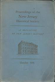 Proceedings of the New Jersey Historical Society: A Magazine of New Jersey History: October, 1956