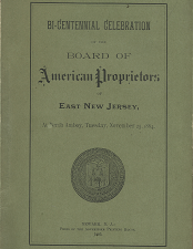 Board of American Proprietors of East New Jersey: Perth Amboy, Tuesday, November 25, 1884[1885]