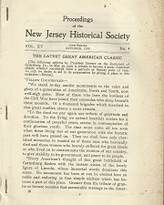 Proceedings of the New Jersey Historical Society: October, 1930, Number 4, Volume 15