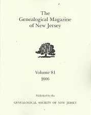 The Genealogical Magazine of New Jersey[11 Issue Set]