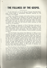 The Fullness of the Gospel