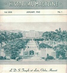 Utah Genealogical & Historical Magazine, January 1940, Vol. 31, No.1