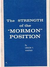 The Strength of the Mormon Position ~ Orson F. Whitney ~ Blue and White Pamphlet