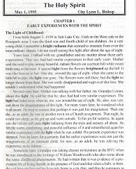 Criterion for Truth - The Holy Spirit ~ Lynn L. Bishop  ~ May 1, 1995