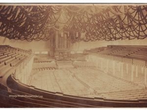 1888 ~ Interior for Mormon Tabernacle, Salt Lake ~ Cabinet Card Photograph