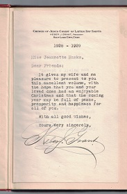 Book Signed by President Heber J. Grant ~ Eternal Semaphore by Leo J. Muir (Deseret News, Third Ed, 1928)