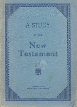 A Study of the New Testament[1937]