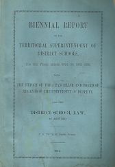 Biennial Report of the Territorial Superintendent of District Schools: June 30, 1882-1883 - T.E. Taylor100