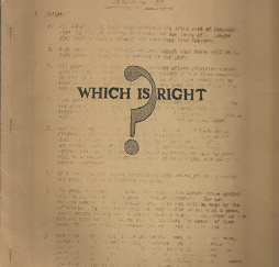 Which is Right?