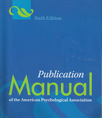 Publication Manual of the American Psychological Association: Sixth Edition – 9781433805615