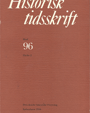 Historisk Tidsskrift: Bind 96(16.raekke bind V), Haefte 2