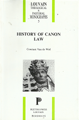 History of Canon Law – Constant Van De Wiel – 906831212X