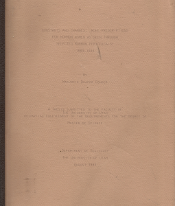 Constants and Changes: Role Prescriptions for Mormon Women – Marjorie Draper Conder