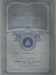 The Utah Genealogical and Historical Magazine: Vol. 22, No.4, October, 1931