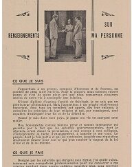 4-Page French Pamphlet ~ Renseignements Sur Ma Personne ~ John A. Widtsoe ~ Serie Centenaire No.1