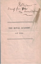 1866 ~ The Royal Academy