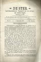 De Ster:  Half-Maandelijksch Tijdschrift van de Heiligen der Laatste Dagen (Opgericht in 1896): 1 September, 1907 (Dutch, Pamphlet)