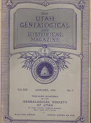 The Utah Genealogical and Historical Magazine: January 1928, Volume 14, Number 1