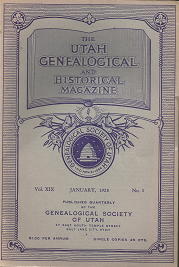 The Utah Genealogical and Historical Magazine: January 1928, Volume 14, Number 1