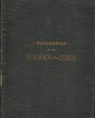 1894 ~ 1st Ed ~ Succession in the Presidency ~ B. H. Roberts