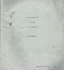 Royal Ancestors of some LDS Families: Supplement D – Michael L. Call