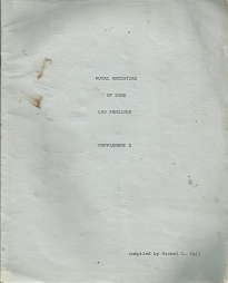 Royal Ancestors of some LDS Families: Supplement D – Michael L. Call