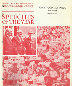 Speeches of the Year: What Good is a Poem? October, 24, 1963 – John Cardi