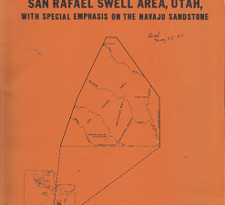 Bedrock Aquifers in the Northern San Rafael Swell Area, Utah: Number 78, 1984 – J.W. Wood