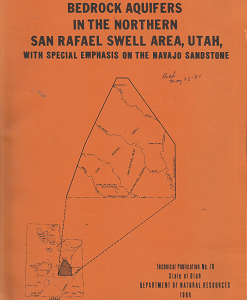 Bedrock Aquifers in the Northern San Rafael Swell Area, Utah: Number 78, 1984 – J.W. Wood