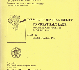 Water-Resources Bulletin 3, Part 1, 1963: Dissolved-Mineral inflow to Great Salt Lake