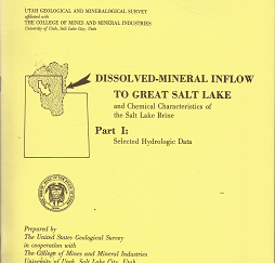 Water-Resources Bulletin 3, Part 1, 1963: Dissolved-Mineral inflow to Great Salt Lake