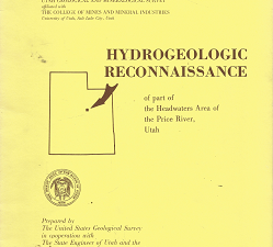 Water Resource Bulletin 4, 1963: Hydrogeologic Reconnaissance