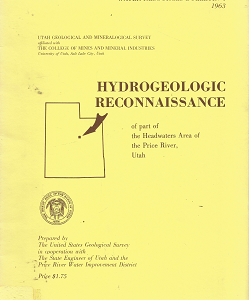 Water Resource Bulletin 4, 1963: Hydrogeologic Reconnaissance