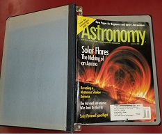 5 Issues of Astronomy Magazines ~ 2002 ~ (Bound in old binder)