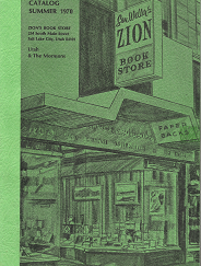 Sam Weller's Zion Book Store: Catalog Summer 1970