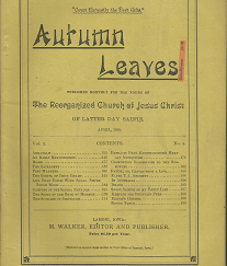 Autumn Leaves: April, 1889 ~ Edited and Published by M. Walker