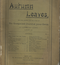 Autumn Leaves: January, 1892, Vol. 5, No. 1 ~ Edited and Published by M. Walker