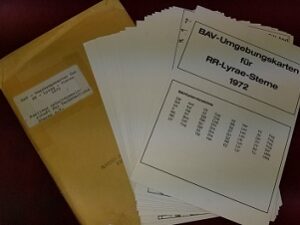 BAV-Umgebungskarten fur RR-Lyrae-Sterne 1972 (Envelope and Charts)