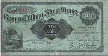 General Tithing Store House 10-Cent  Note ~ Stamped Sep 30, 1893