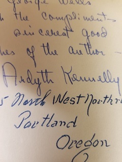 The Peaceable Kingdom ~ Signed by Author, Ardyth Kennelly ~ 1950 First Edition