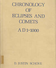 Chronology of Eclipses and Comets: AD 1-1000 – D. Justin Schove – 0851154069