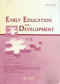 Early Education and Development: Volume 26, 2015, Number 5-8