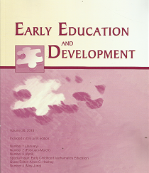 Early Education and Development: Volume 26, 2015, Number 1-4