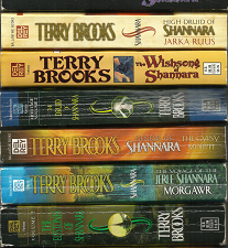 10 Terry Brooks Paperback Books — [Set] — First King of Shannara, Genesis of Shannara, Sword of Shannara, Wishsong, Elf Queen, Black Unicorn, Knight of the Word, Talismans, Princess of Landover, Angel Fire East