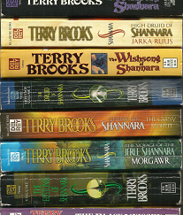 10 Terry Brooks Paperback Books --- [Set] --- First King of Shannara, Genesis of Shannara, Sword of Shannara, Wishsong, Elf Queen, Black Unicorn, Knight of the Word, Talismans, Princess of Landover, Angel Fire East