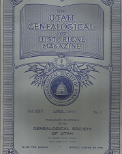The Utah Genealogical and Historical Magazine: Volume 25, Number 2, April 1934 — “The Smoot Family” and “Arizona Temple Memorial Service”