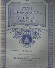 The Utah Genealogical and Historical Magazine: Volume 24, Number 3, July 1933