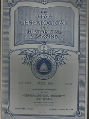 The Utah Genealogical and Historical Magazine: Volume 25, Number 3, July 1934