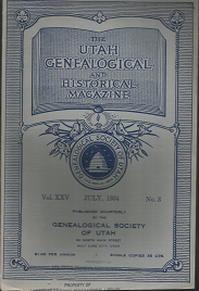 The Utah Genealogical and Historical Magazine: Volume 25, Number 3, July 1934